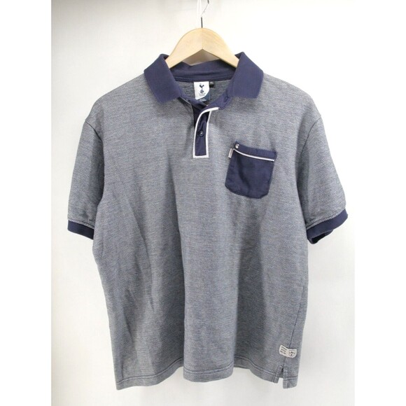 Tottenham‎ Hotspur Shirt XL Polo Gray Navy Premier League Soccer Mens - Picture 1 of 9